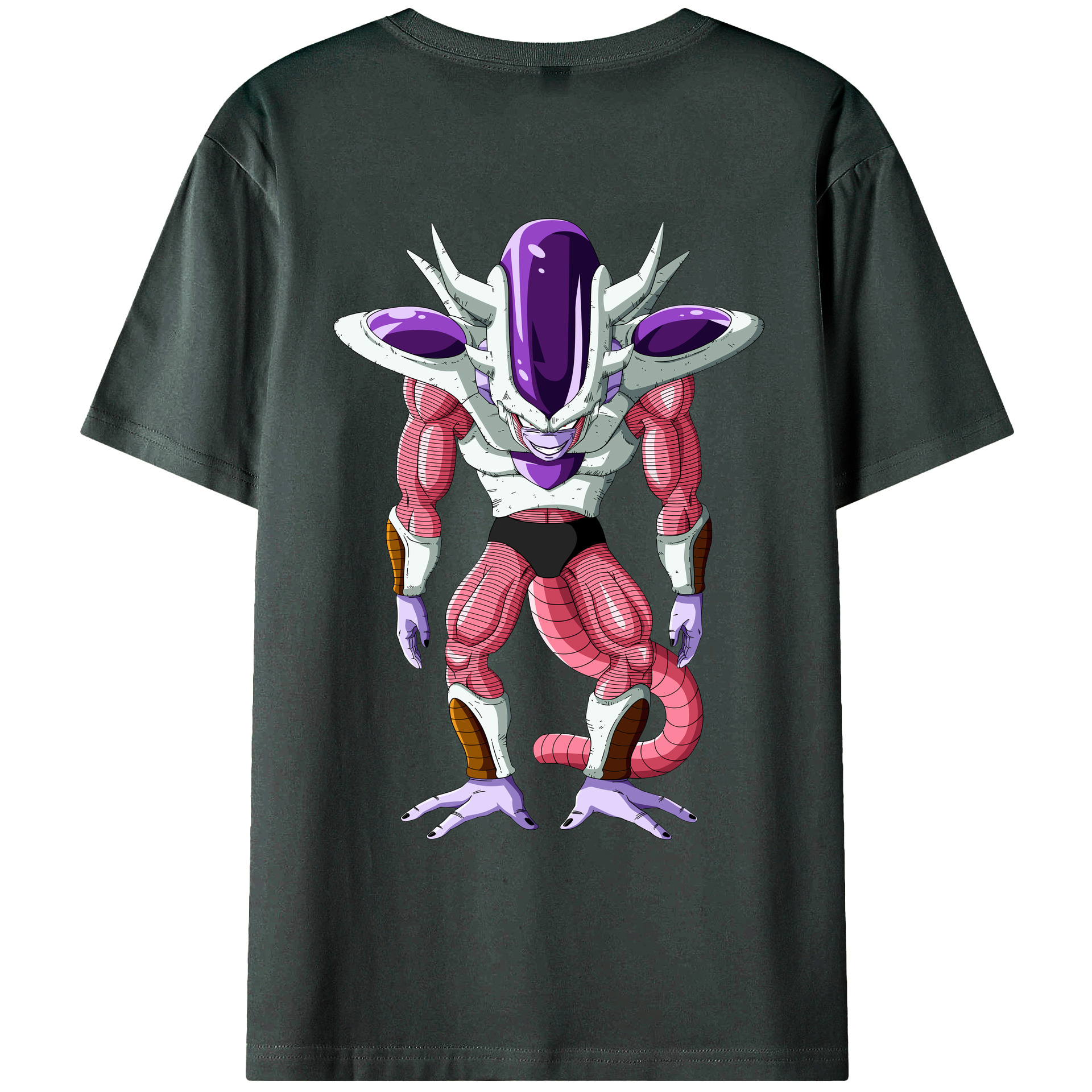 （画像用） ドラゴンボール フリーザ DRAGON BALL Frieza 綿100％ メンズ半袖Tシャツ（バックプリント） 通気性